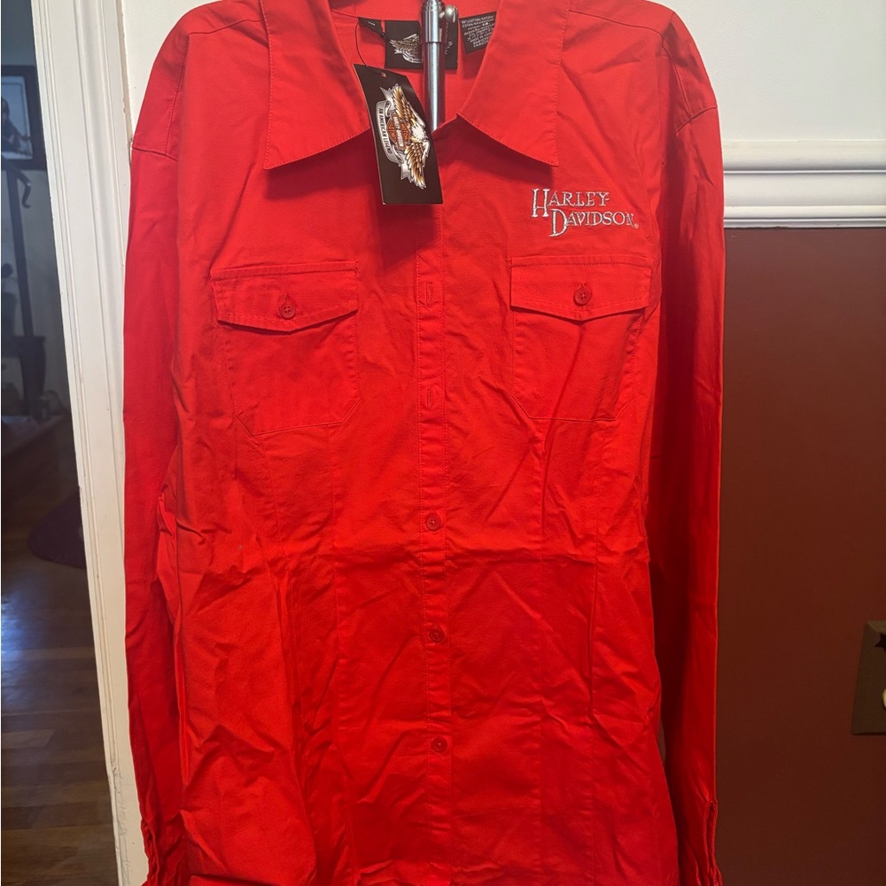 NWT woman Harley Davidson dress shirt